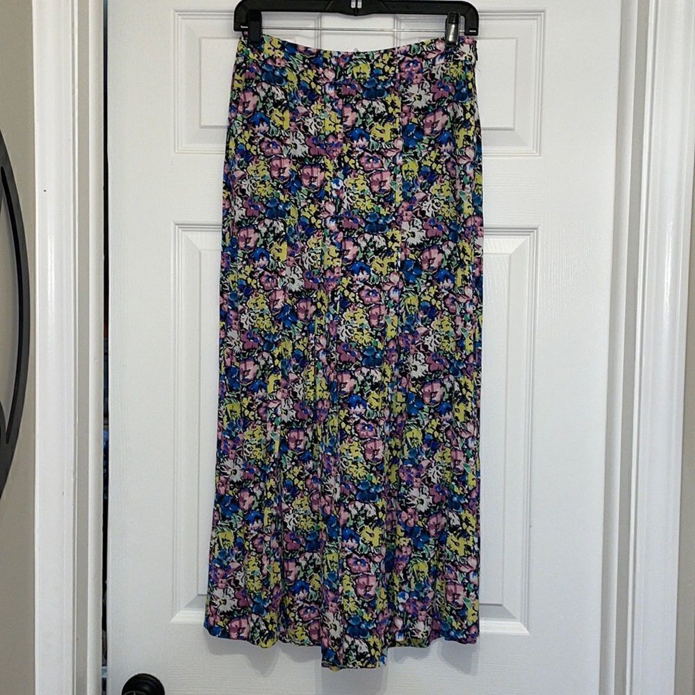 Zara Multicolored Floral Culotte Pants, NWT